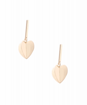 Drop Fashion Earring with Heart All Around ES700077 GOLD